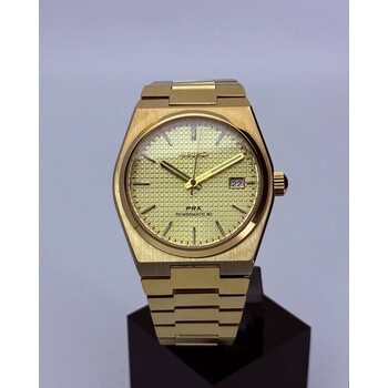 Custom Seiko Mod • Full Gold Waffle PRX • 40mm